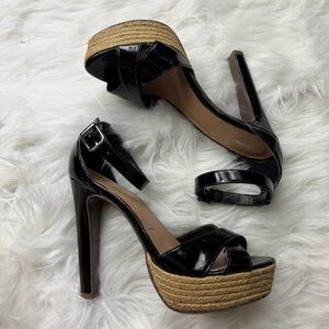 Mossimo Supply Co. Black and Tan Platform Heels